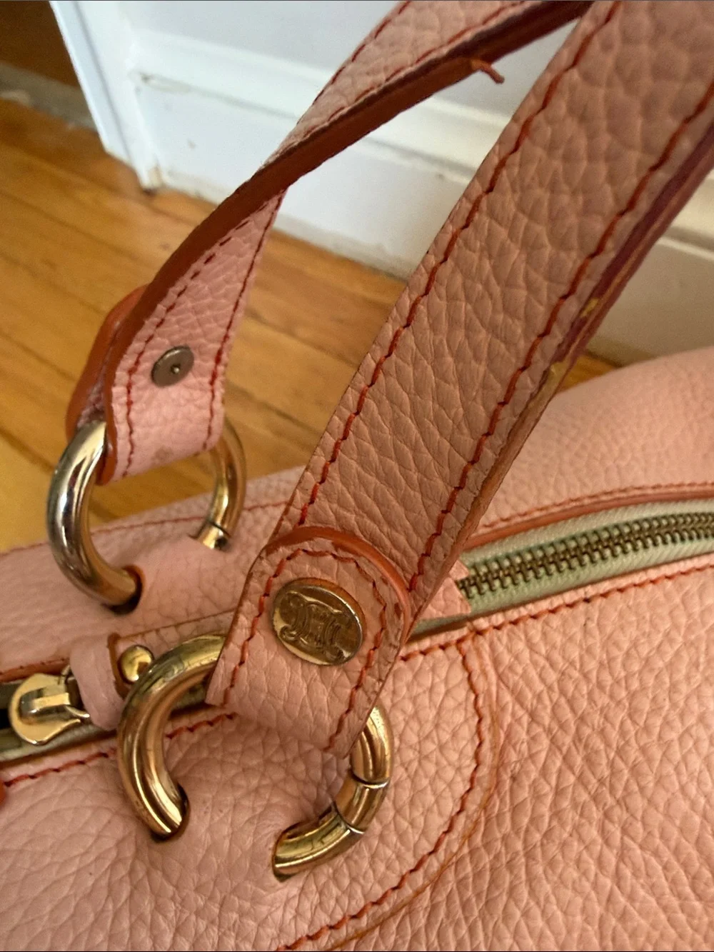 Celine Pink Leather Boogie Bag